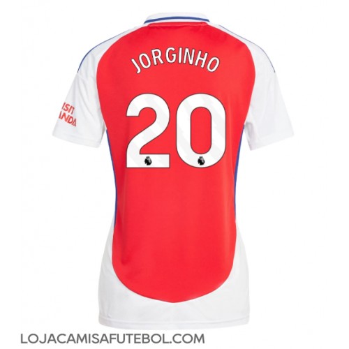 Camisa de Futebol Arsenal Jorginho Frello #20 Equipamento Principal Mulheres 2024-25 Manga Curta